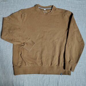Brax Pullover Sweatshirt Size XL Nougat Brown Blue Planet French Terry